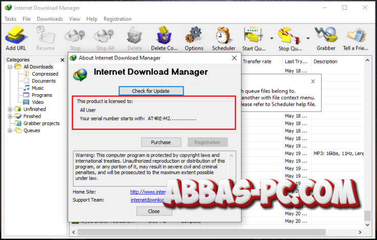 IDM Crack Key Patch Free Download from abbaspc